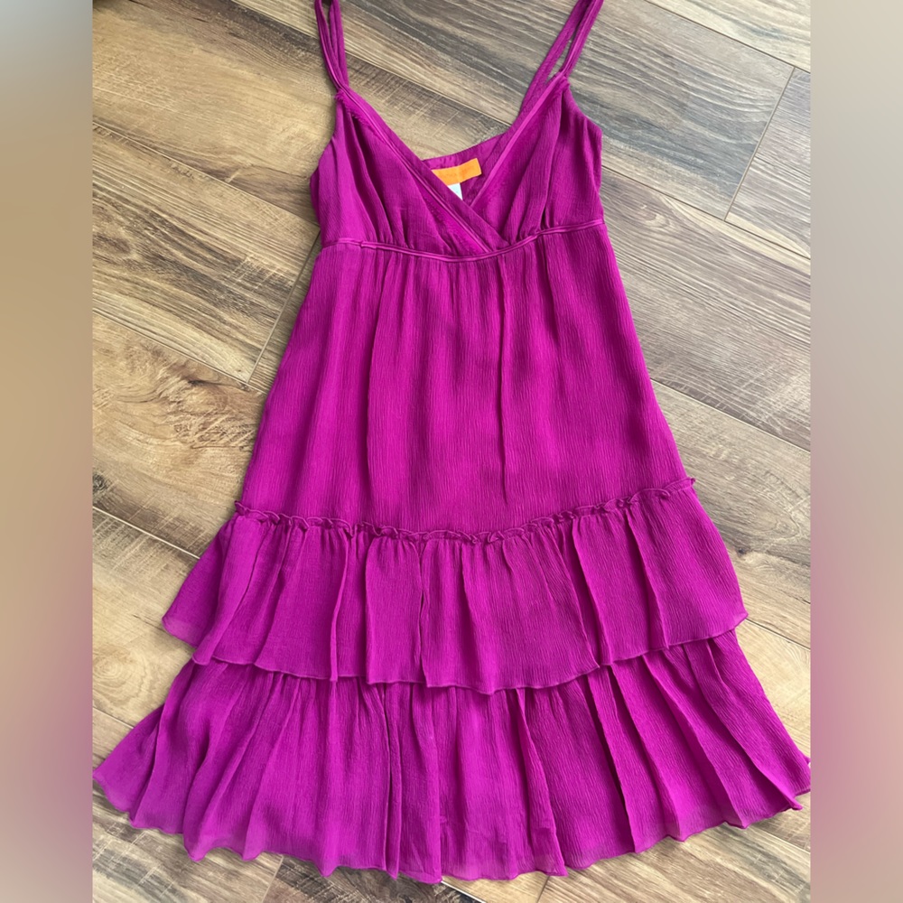 100% silk Cynthia Steffe Tiered Sundress size 0-2